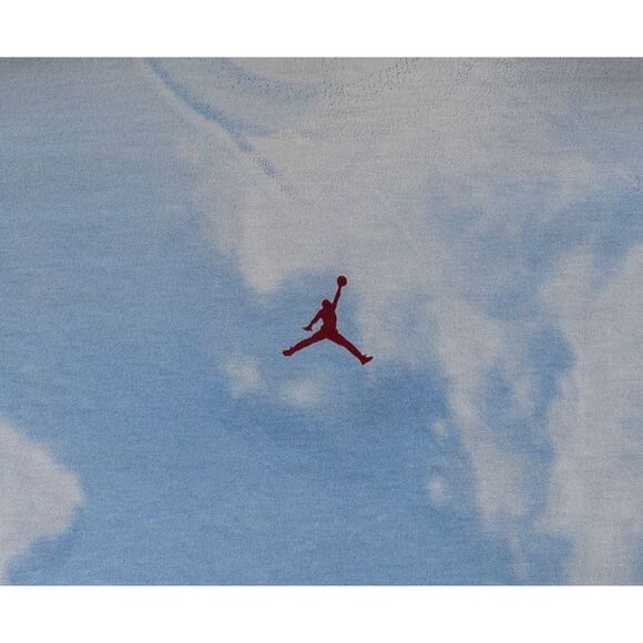 Vintage Air Jordan Michael Jordan Clouds Dunk Blue White T-Shirt Size L‎ - Picture 6 of 7